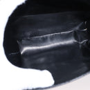 Salvatore Ferragamo Gancini Shoulder Bag Leather Black Gold Auth BA8683-17