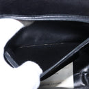 Salvatore Ferragamo Gancini Shoulder Bag Leather Black Gold Auth BA8683-21