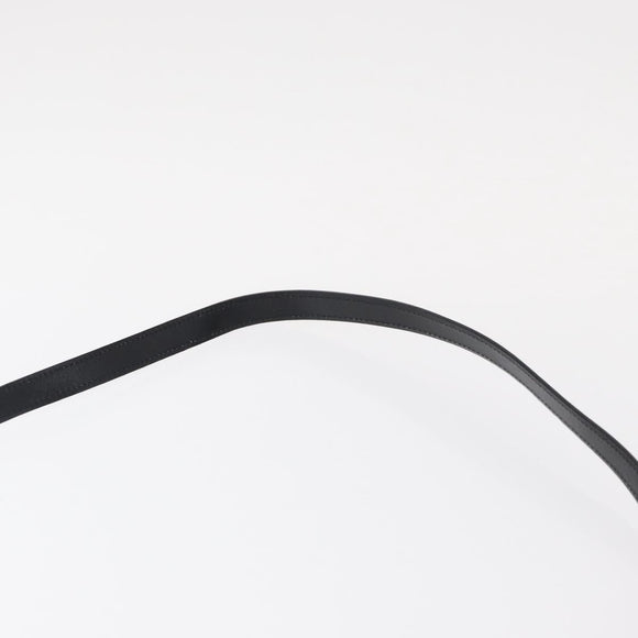 Salvatore Ferragamo Gancini Shoulder Bag Leather Black Gold Auth BA8683