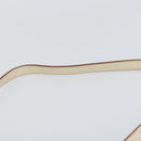 Salvatore Ferragamo Gancini Hand Bag Leather 2way White Gold Auth BA8684-15
