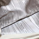 Salvatore Ferragamo Gancini Chain Hand Bag Leather White Gold Auth BA8685-16