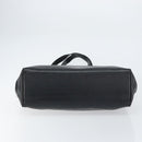 Salvatore Ferragamo Vala Tote Bag Leather Black Gold Auth BA8688-9