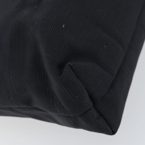 Salvatore Ferragamo Vala Tote Bag Canvas Black Gold Auth BA8689