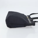 Salvatore Ferragamo Vala Tote Bag Canvas Black Gold Auth BA8689-4