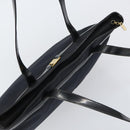 Salvatore Ferragamo Vala Tote Bag Canvas Black Gold Auth BA8689-6