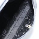 Salvatore Ferragamo Gancini Shoulder Bag Leather Black Gold Auth BA8690-15