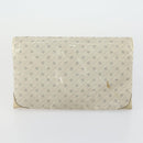 Salvatore Ferragamo Gucci Clutch Hand Bag Canvas PVC 2 Set Beige Auth BA8691-11