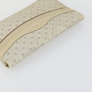 Salvatore Ferragamo Gucci Clutch Hand Bag Canvas PVC 2 Set Beige Auth BA8691-14