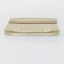 Salvatore Ferragamo Gucci Clutch Hand Bag Canvas PVC 2 Set Beige Auth BA8691-15