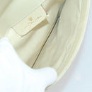 Salvatore Ferragamo Gucci Clutch Hand Bag Canvas PVC 2 Set Beige Auth BA8691-17