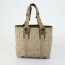 Salvatore Ferragamo Gucci Clutch Hand Bag Canvas PVC 2 Set Beige Auth BA8691-2