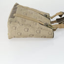 Salvatore Ferragamo Gucci Clutch Hand Bag Canvas PVC 2 Set Beige Auth BA8691-4