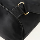 VALENTINO Backpack Nylon Leather Black Gold Auth BA8694-17