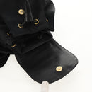 VALENTINO Backpack Nylon Leather Black Gold Auth BA8694-20