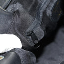 VALENTINO Backpack Nylon Leather Black Gold Auth BA8694-23