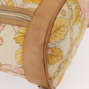 LOEWE Backpack Canvas Leather Beige Gold Auth BA8695-15