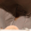 LOEWE Backpack Canvas Leather Beige Gold Auth BA8695-11