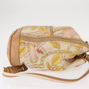 LOEWE Backpack Canvas Leather Beige Gold Auth BA8695-3