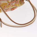 LOEWE Backpack Canvas Leather Beige Gold Auth BA8695-7