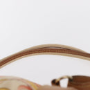 LOEWE Backpack Canvas Leather Beige Gold Auth BA8695-14