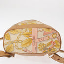 LOEWE Backpack Canvas Leather Beige Gold Auth BA8695-5