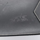 HERMES Lucy PM Hand Bag Leather Gray Auth BA8697-14