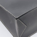 HERMES Lucy PM Hand Bag Leather Gray Auth BA8697-16
