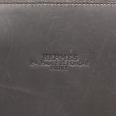 HERMES Lucy PM Hand Bag Leather Gray Auth BA8697-14