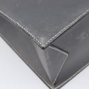 HERMES Lucy PM Hand Bag Leather Gray Auth BA8697-11