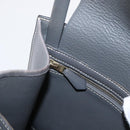 HERMES Lucy PM Hand Bag Leather Gray Auth BA8697-18