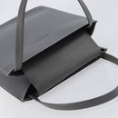HERMES Lucy PM Hand Bag Leather Gray Auth BA8697-6