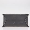 HERMES Lucy PM Hand Bag Leather Gray Auth BA8697-9