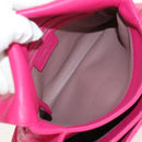 Christian Dior Canage Chain Shoulder Bag Pink Silver Auth BA8702V-18