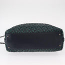 CHANEL Hand Bag Leather 2way Green CC Auth BA8704-5