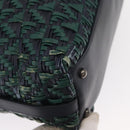 CHANEL Hand Bag Leather 2way Green CC Auth BA8704-10
