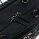 CHANEL Hand Bag Leather 2way Green CC Auth BA8704-18
