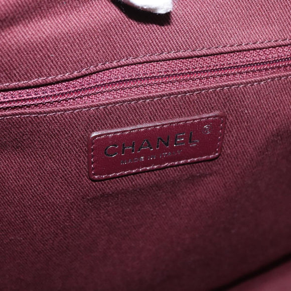CHANEL Hand Bag Leather 2way Green CC Auth BA8704