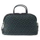 CHANEL Hand Bag Leather 2way Green CC Auth BA8704-2
