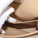 CHANEL Matelasse 25 Chain Shoulder Bag Lamb Skin Beige Gold CC Auth BA8707-26