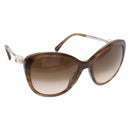 CHANEL Sunglasses plastic Brown CC Auth BA8711V-1