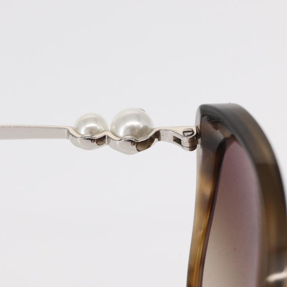 CHANEL Sunglasses plastic Brown CC Auth BA8711V