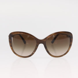 CHANEL Sunglasses plastic Brown CC Auth BA8711V - 0