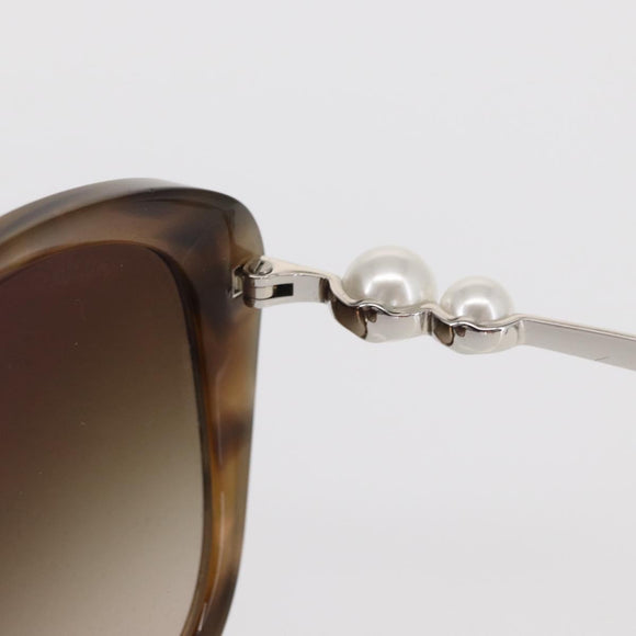 CHANEL Sunglasses plastic Brown CC Auth BA8711V