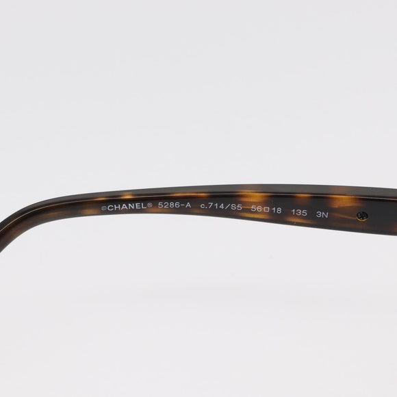 CHANEL Sunglasses plastic Brown CC Auth BA8712