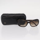 CHANEL Sunglasses plastic Brown CC Auth BA8712-12