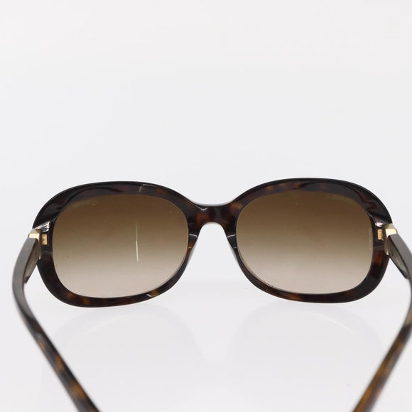 CHANEL Sunglasses plastic Brown CC Auth BA8712
