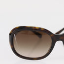 CHANEL Sunglasses plastic Brown CC Auth BA8712-3