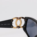 CHANEL Sunglasses plastic Black CC Auth BA8716-10