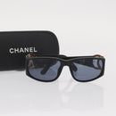 CHANEL Sunglasses plastic Black CC Auth BA8716-13