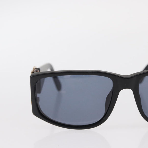 CHANEL Sunglasses plastic Black CC Auth BA8716